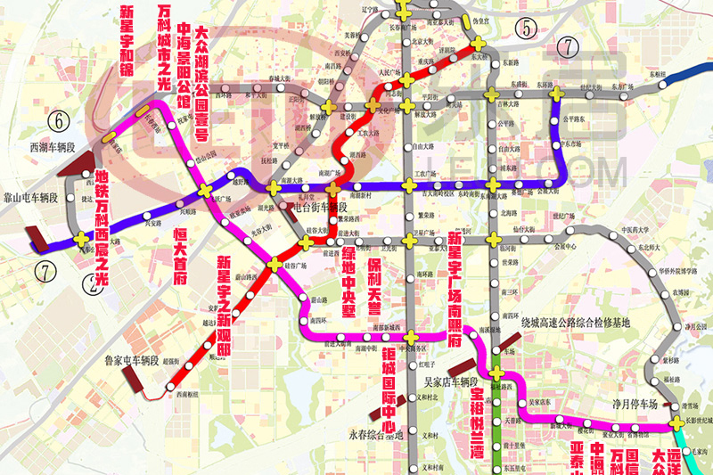 长春市朝阳区确定地铁6号线欧亚卖场站征地范围