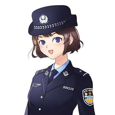 警察动漫女生头像图片