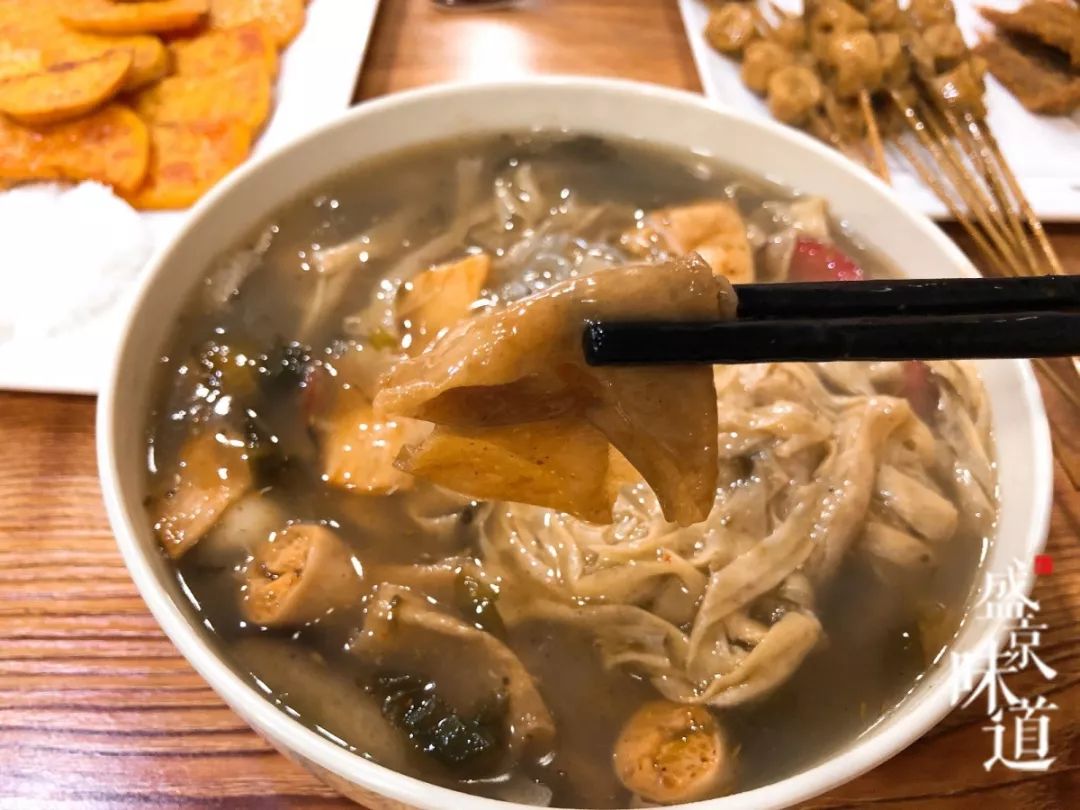 好吃又低热量的本溪卤豆皮卤子豆皮超正宗