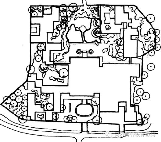 北京香山饭店在北京香山饭店的场地中,由于基地所处的特殊环境以及
