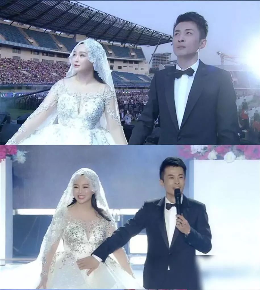 而这次婚礼的新人是这两位,某直播平台的一对土豪网红夫妻↓真是贫穷