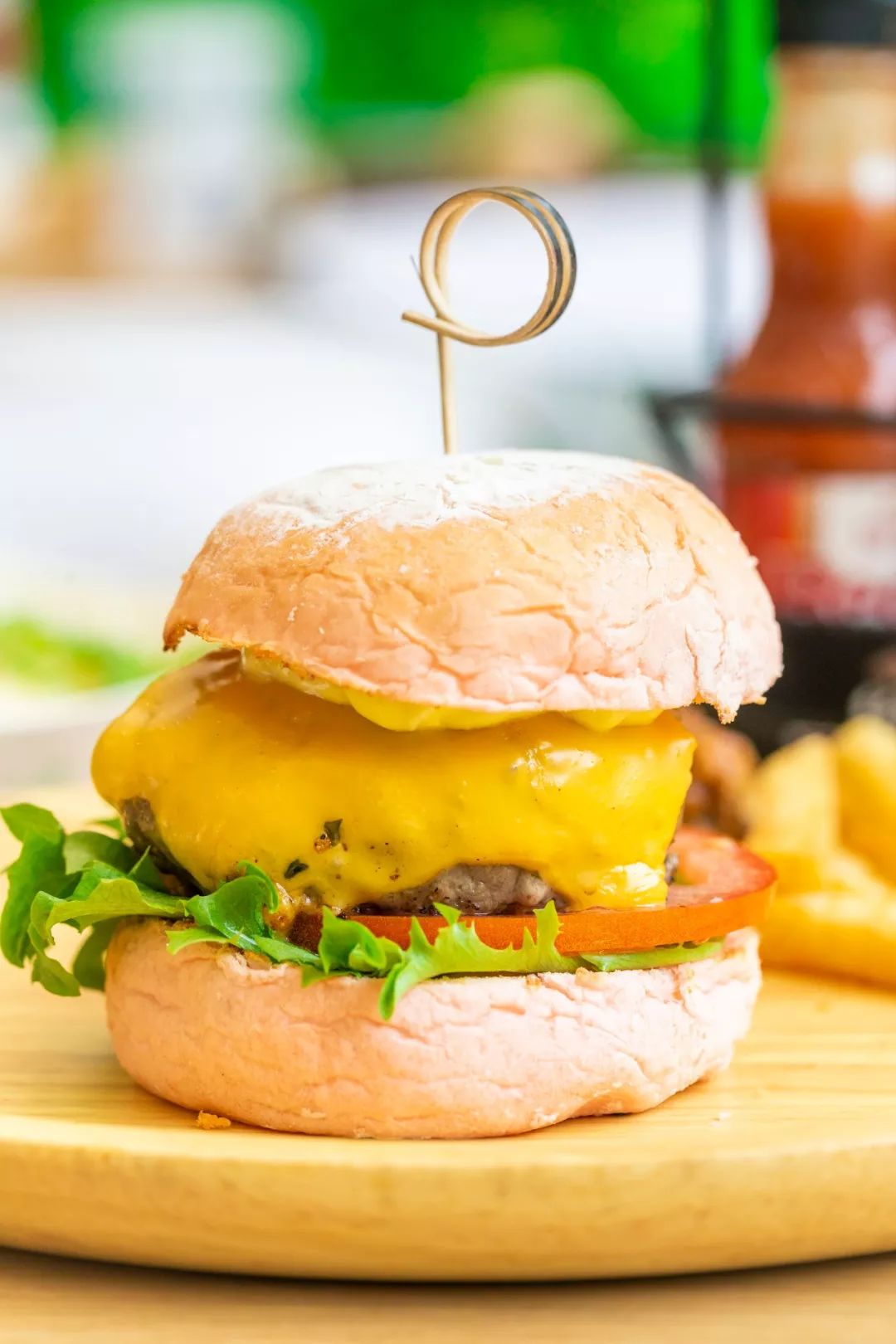 阳光玻璃房 粉色爆浆芝士,来晚了连门都进不了!