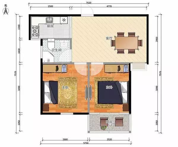 好房推荐:总价47.8万!主城区盛岸路精装两房!