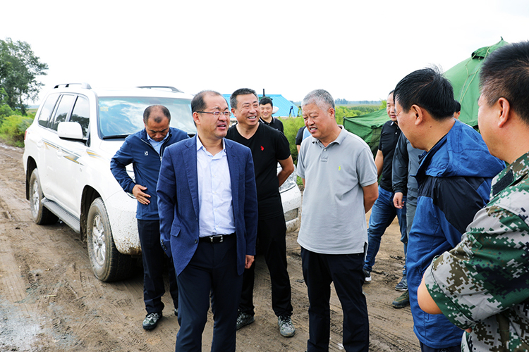 【農安縣】縣長孫寧到靠山鎮檢查指導伊通河防汛工作