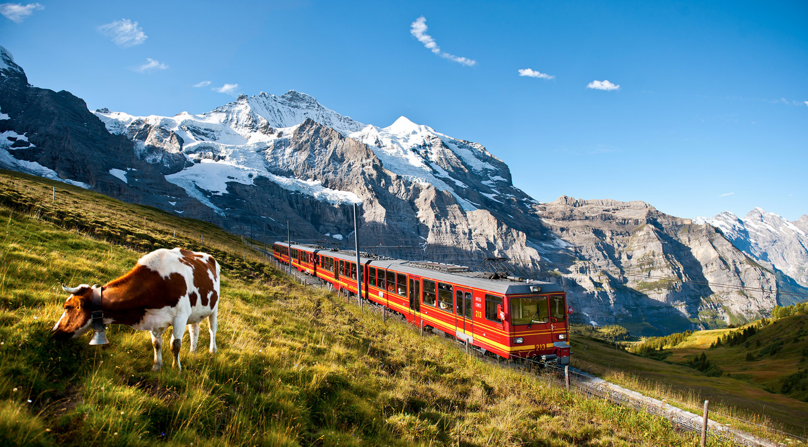 杨天亮欧洲行(二十二)游览瑞士少女峰阿尔卑斯山脉中,有座雪山少女峰