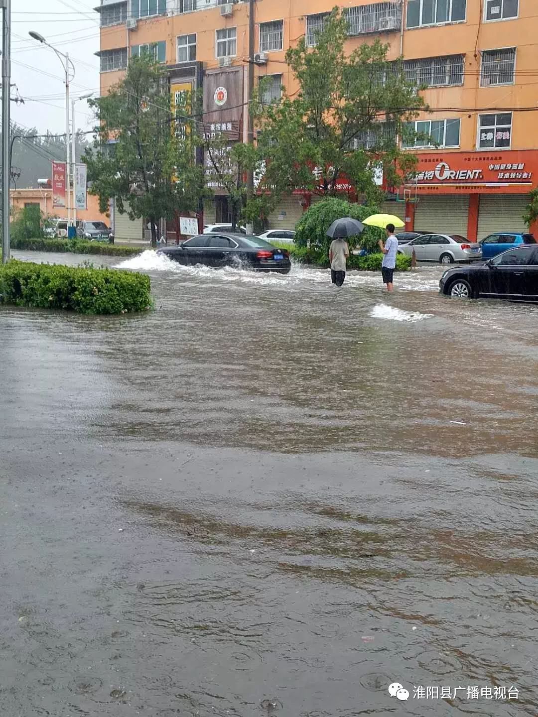 下大雨就看海估计不少淮阳人都是一把辛酸泪说起下雨积水下班就可以