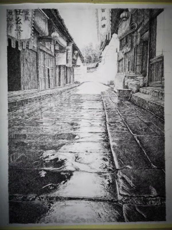 这份石板上的清凉是否打动了你张晓勇新作巜雨中守望分享