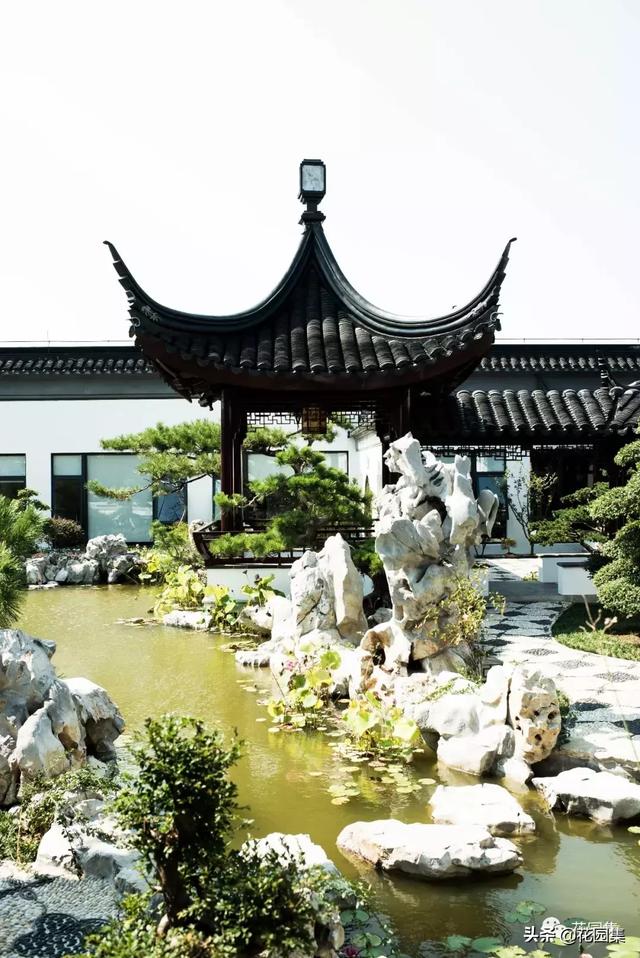 案例分享 | 看了这么多庭院,还是最爱我们的经典中式_假山