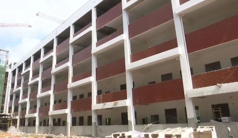 荷城二中建设项目加快推进,有望今年9月份部分交付使用