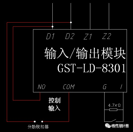 消防強切模塊工作原理圖消防強切模塊根據不同的品牌接線方法也各有