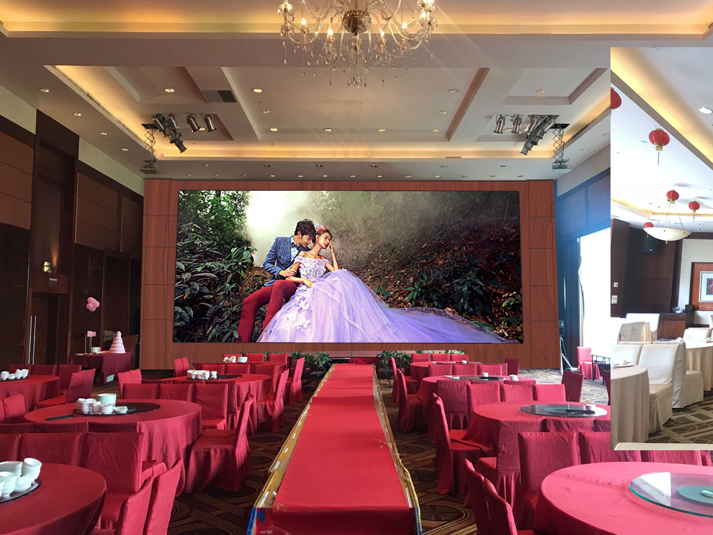 美亚迪led室内显示屏应用在清溪昌明大酒店图集