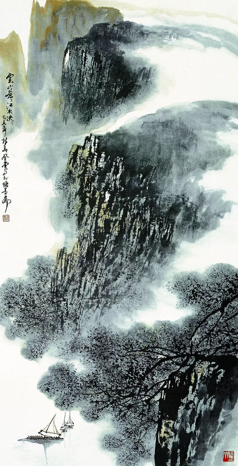 菊花开时蟹正肥桃花流水鳜鱼肥荷塘清趣张登堂对"仁者乐山,智者乐水"