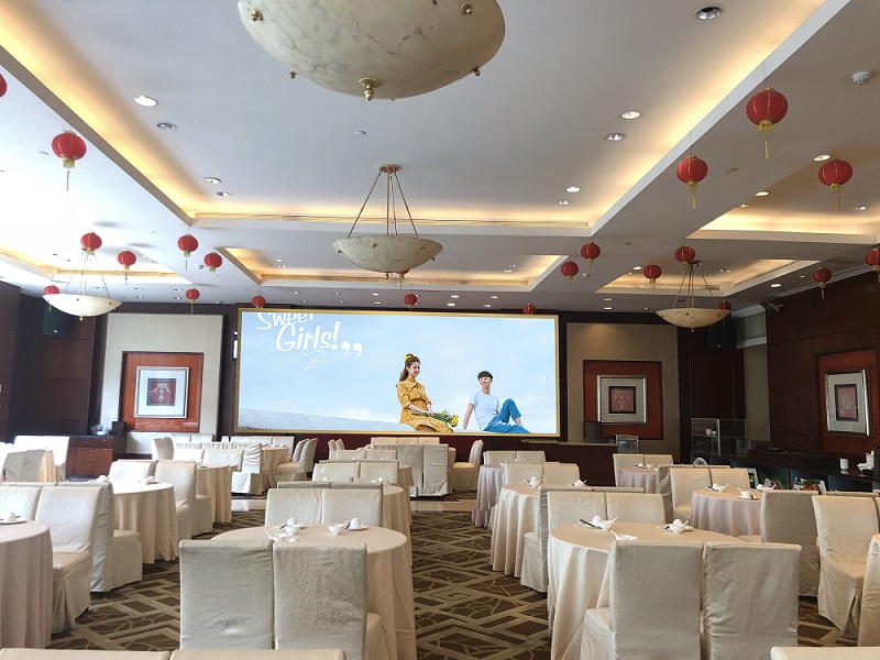 美亚迪led室内显示屏应用在清溪昌明大酒店图集