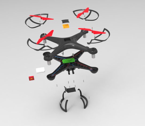 特训营学员们做的产品爆炸图以及小编日常搜集的一些效果很棒的爆炸图