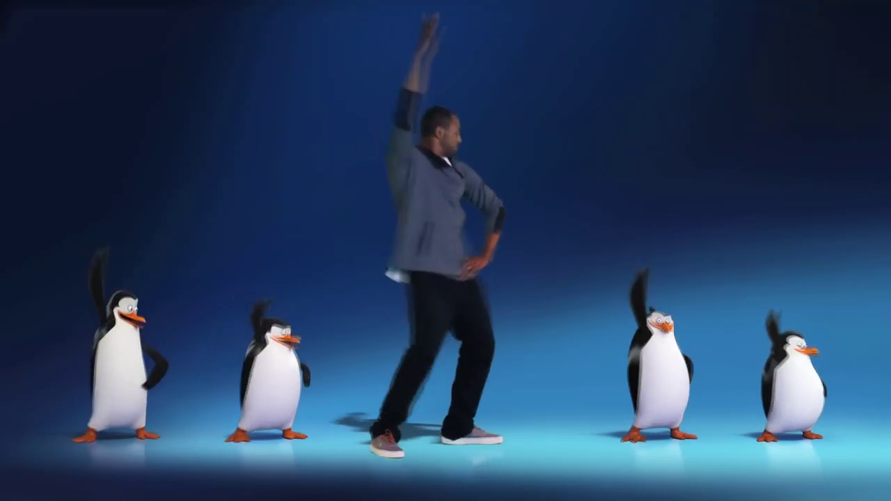 马达加斯加爆走企鹅舞搞怪夸张的动作你能学会吗