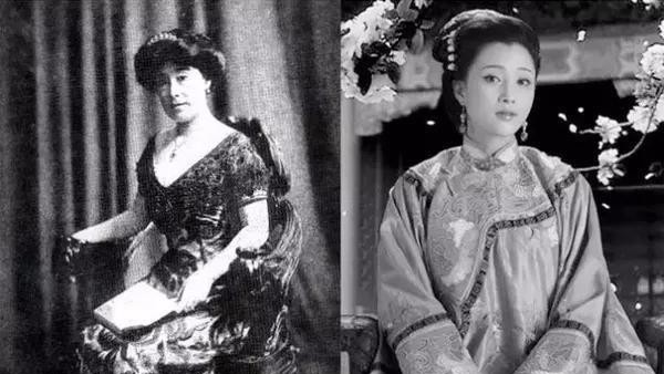 殷桃饰演的张夫人( 慈禧的亲侄女,荣寿固伦公主)周一围饰演的梁文秀