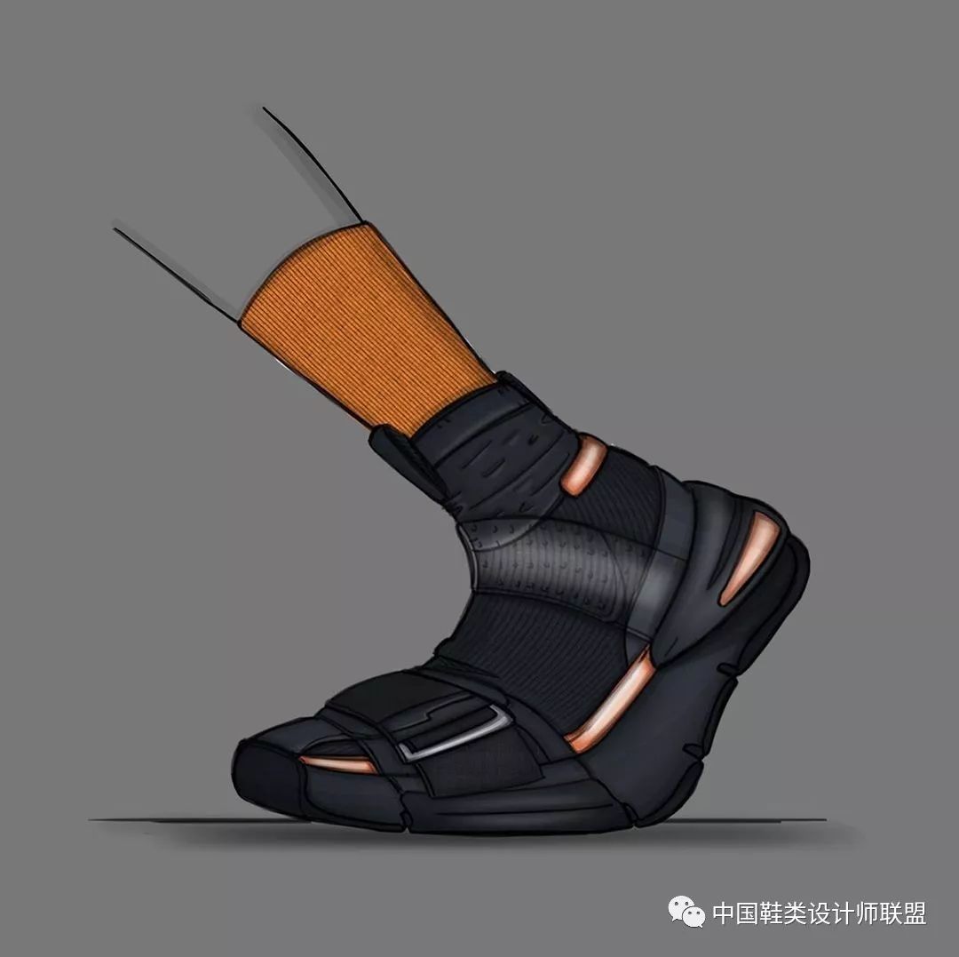 鞋设最新国外手绘效果图