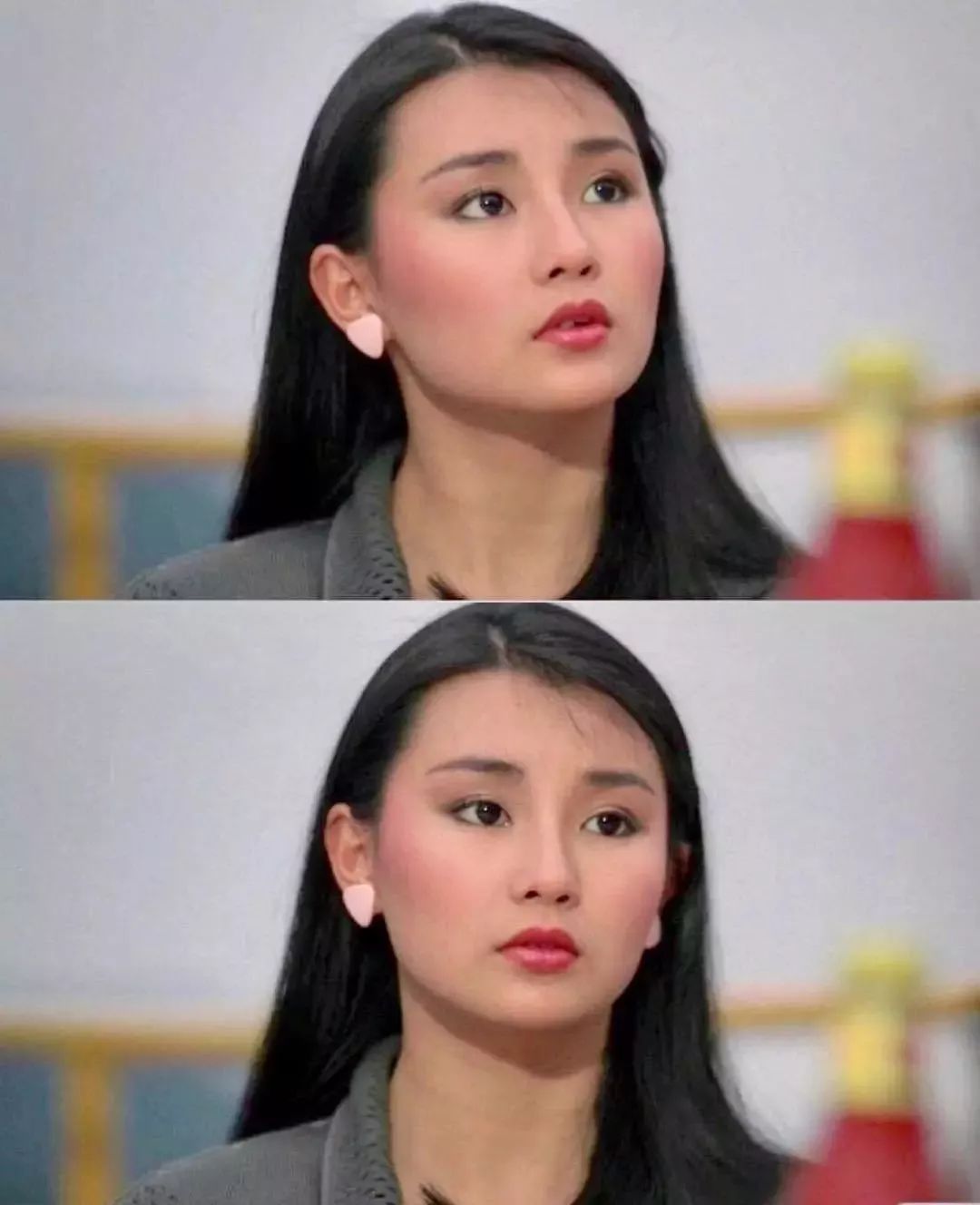 关之琳的齐肩直发也很清纯温美,甜中带媚,和如今的辛芷蕾层次发有几分