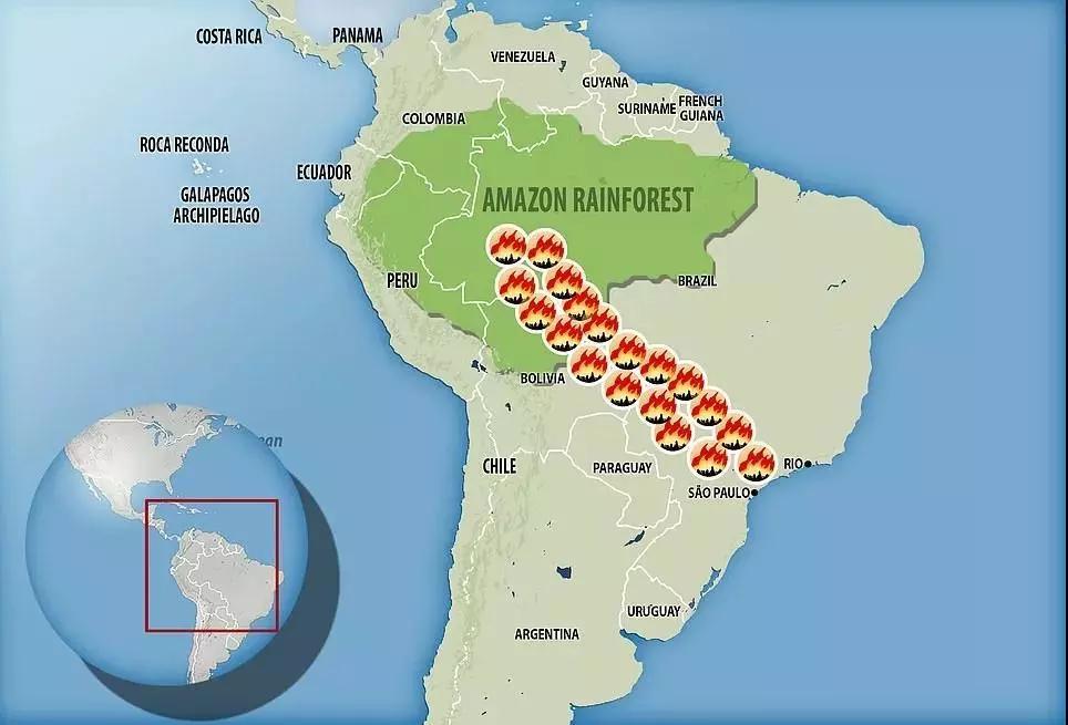 "地球之肺"亚马逊雨林持续燃烧数周 ,城市白天宛如黑夜!_森林