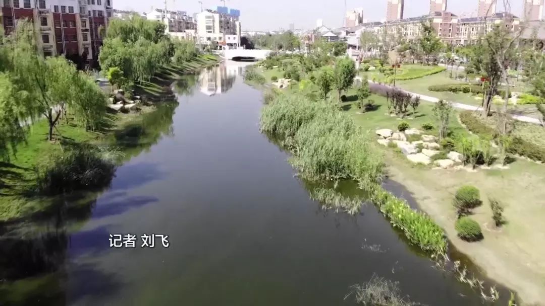 我現在是在安徽省宿州市泗縣古運河遺址公園,順著我手指的方向可以