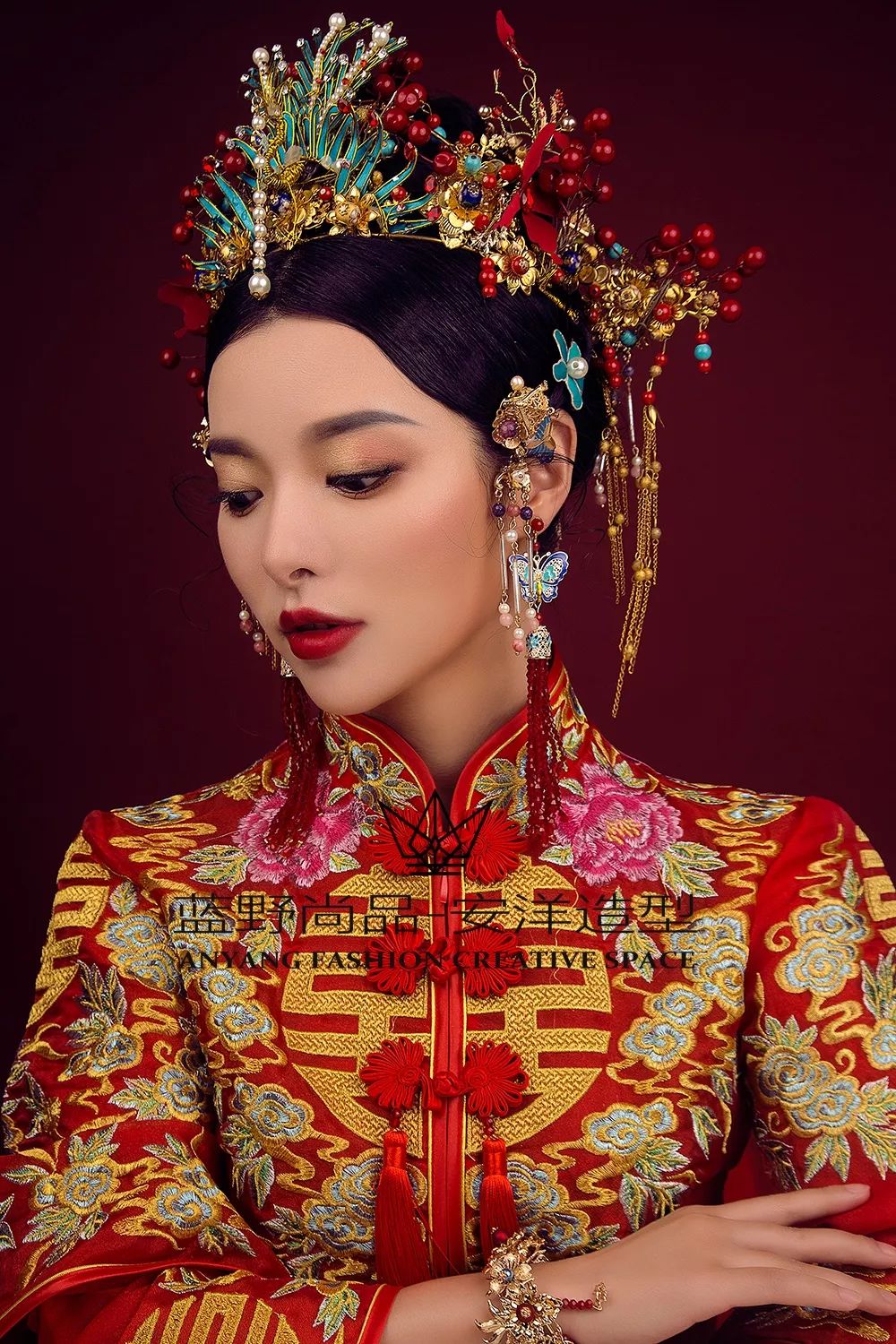 中国风古装新娘造型将高雅气质演绎到极致
