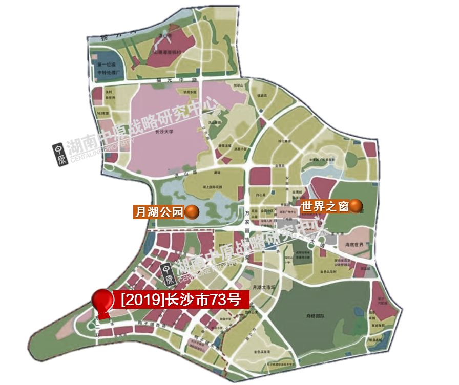 绿地入驻马栏山打造长沙第二高楼月亮岛商住用地遭熔断