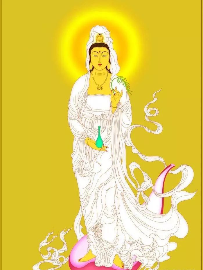 残忍和暴力,多一些观音一样的慈悲与柔和,自然就得观音保佑平安如意