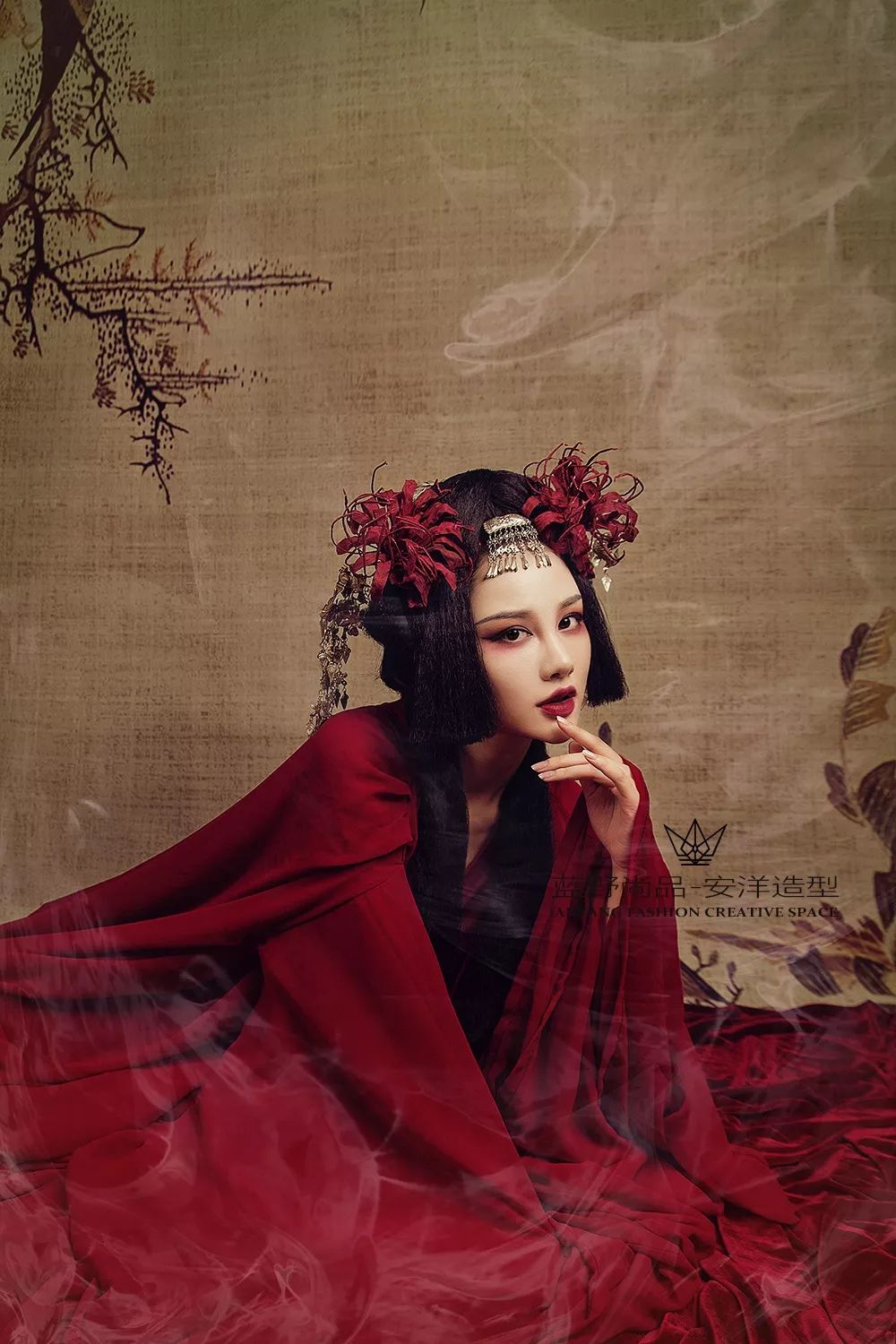 中国风古装新娘造型将高雅气质演绎到极致