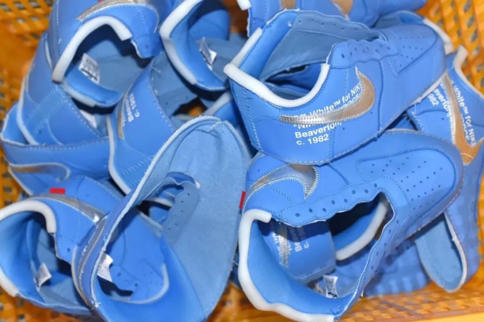球鞋拆解 | off-white x air force 1 mac 艺术馆_蓝色