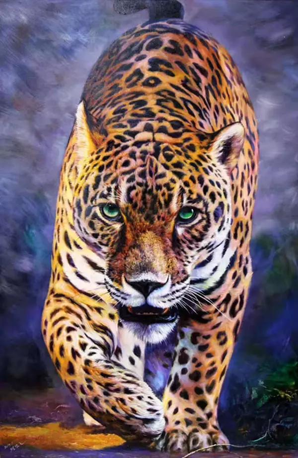 画家霍立群作品奔放大气使人赏心悦目