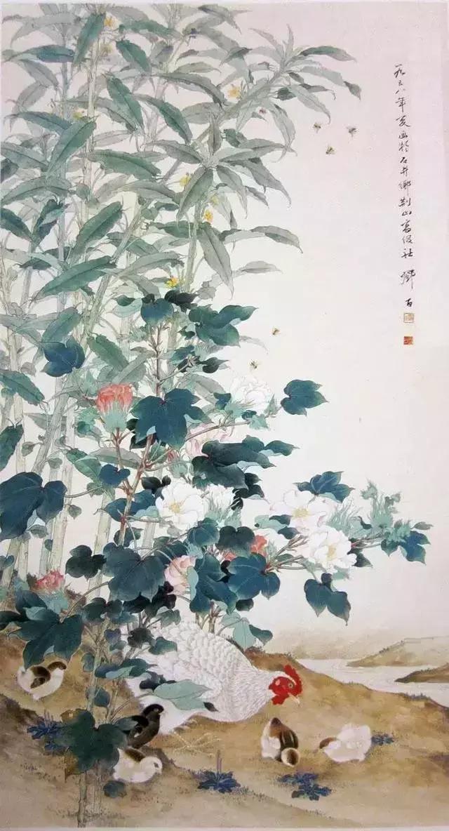 岭南画派邓白工笔重彩花鸟作品选