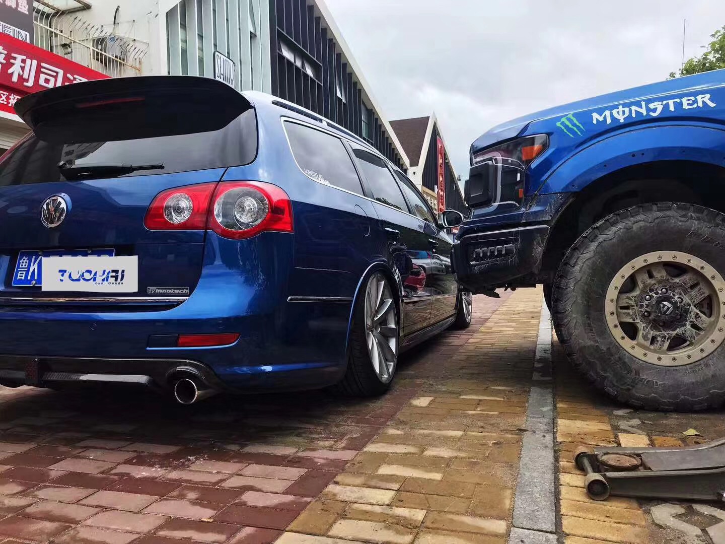 airbft气动避震工厂李洋分享大众r36改装空气悬架升降好处优点