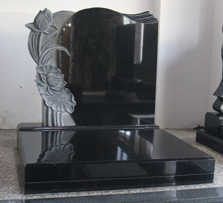 原创惠安墓碑厂家打造经典山西黑艺术墓碑简约时尚展现高超雕刻工艺