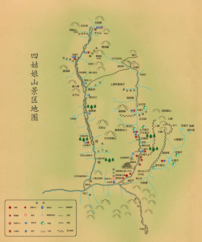 东坪沟高山草甸路线图图片