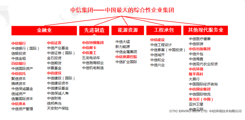 中信集团股东结构图图片