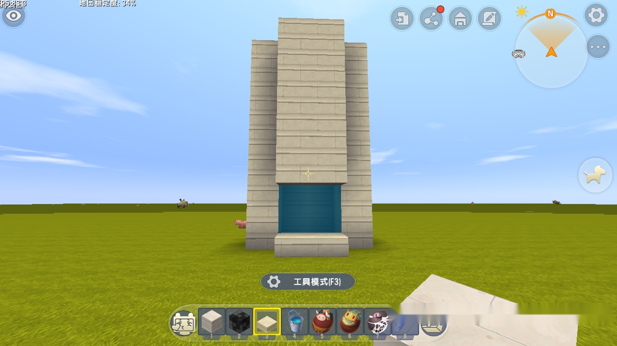 迷你世界:玩家打造高空刷怪塔,一秒刷五个怪,道具捡到手软!