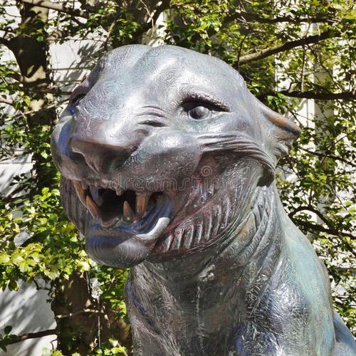 老虎是普林斯顿大学的标志和吉祥物,所以老虎的各种塑像在校区随处