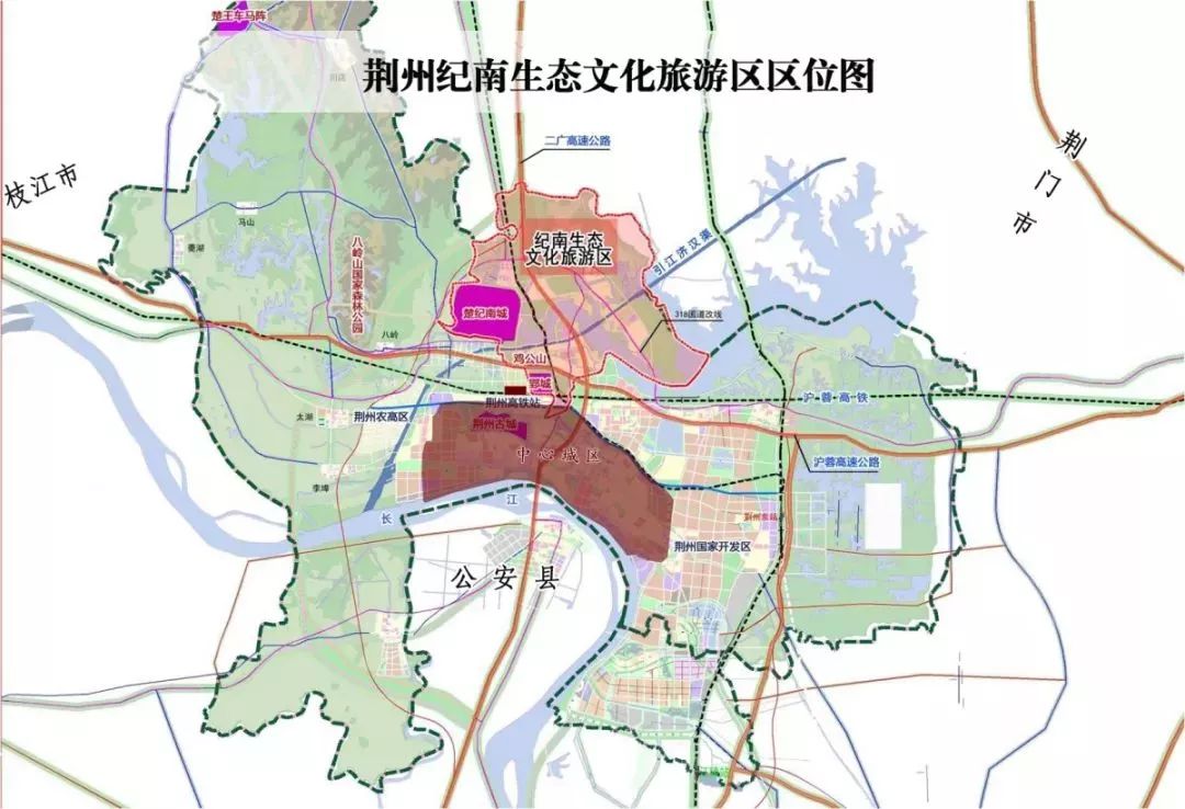 纪南文旅区规划图图片