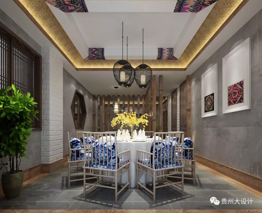 当咖啡厅遇上苗族蜡染竟然能这么美