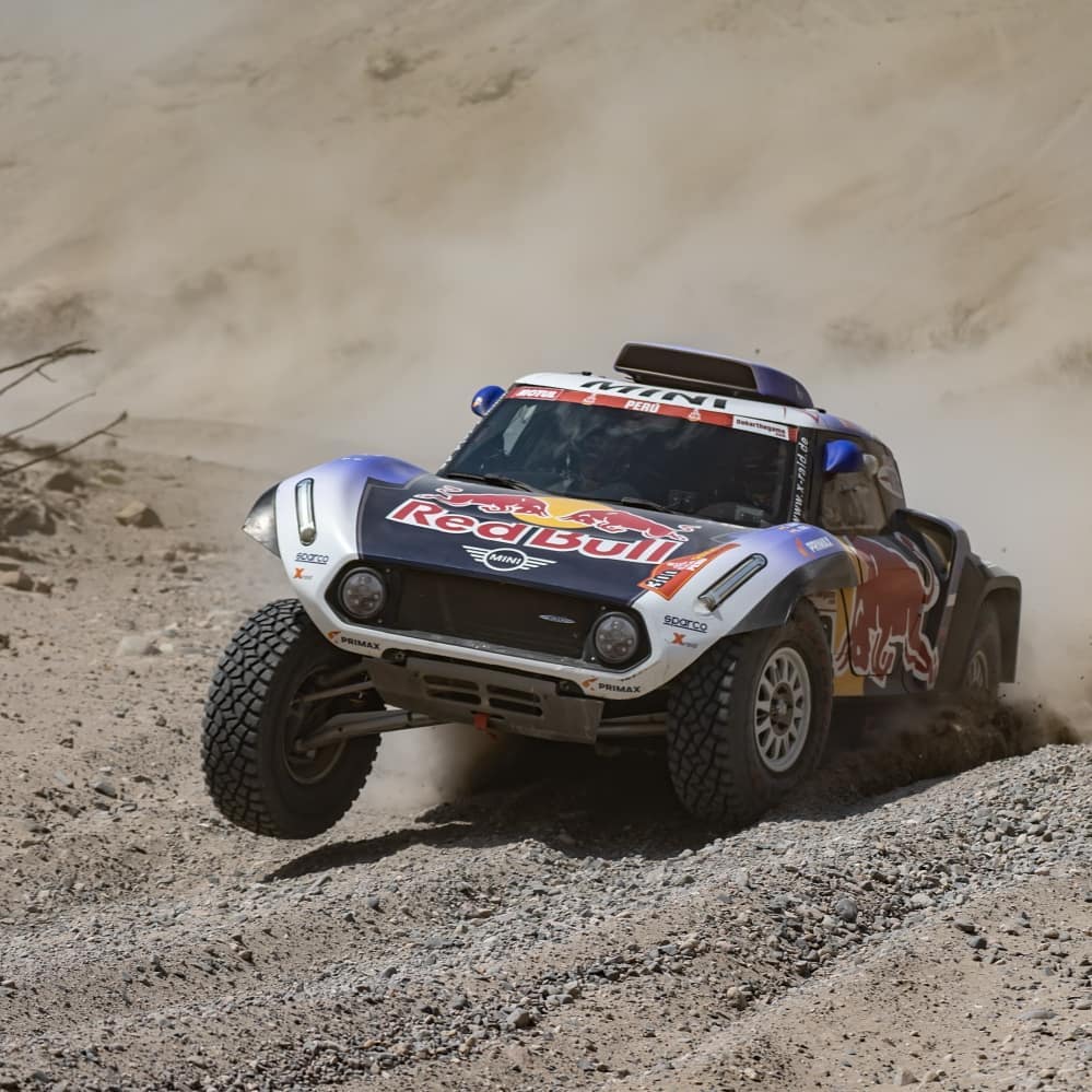 参加达喀尔拉力赛的宝马mini!