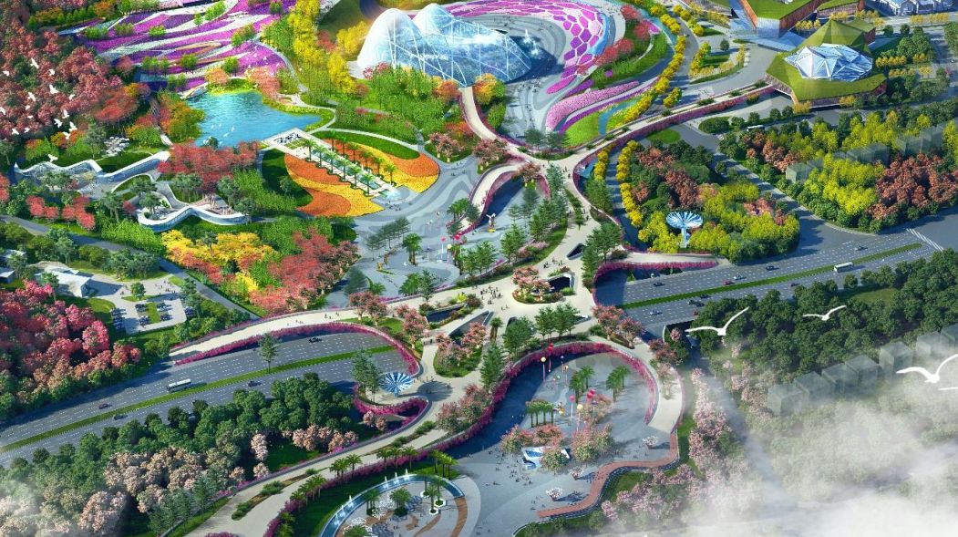 广州花园49景曝光综合服务区花街骑楼街花园酒店效果图逐个睇