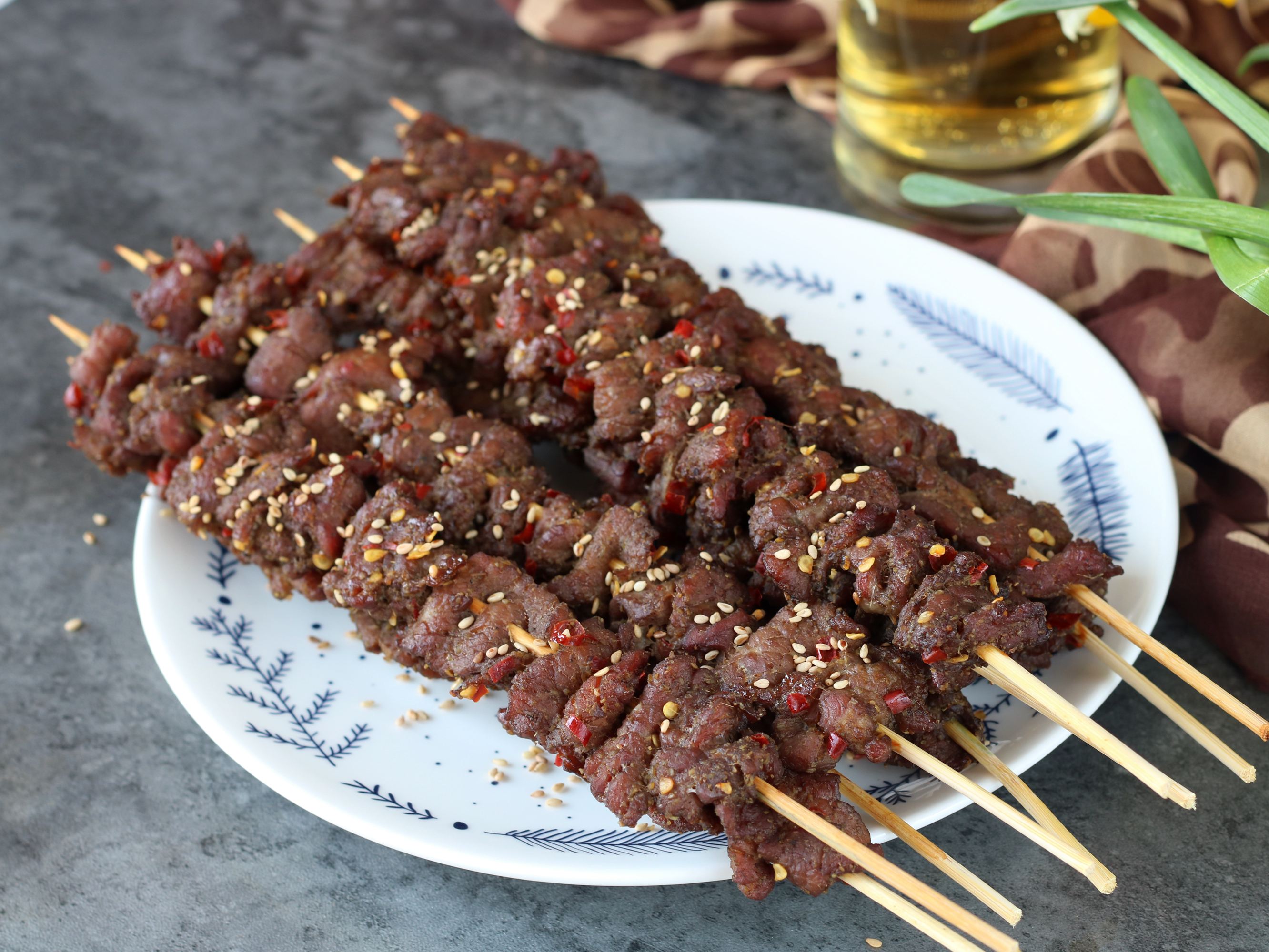 1/ 3 牛肉串 香辣牛肉串 牛肉串