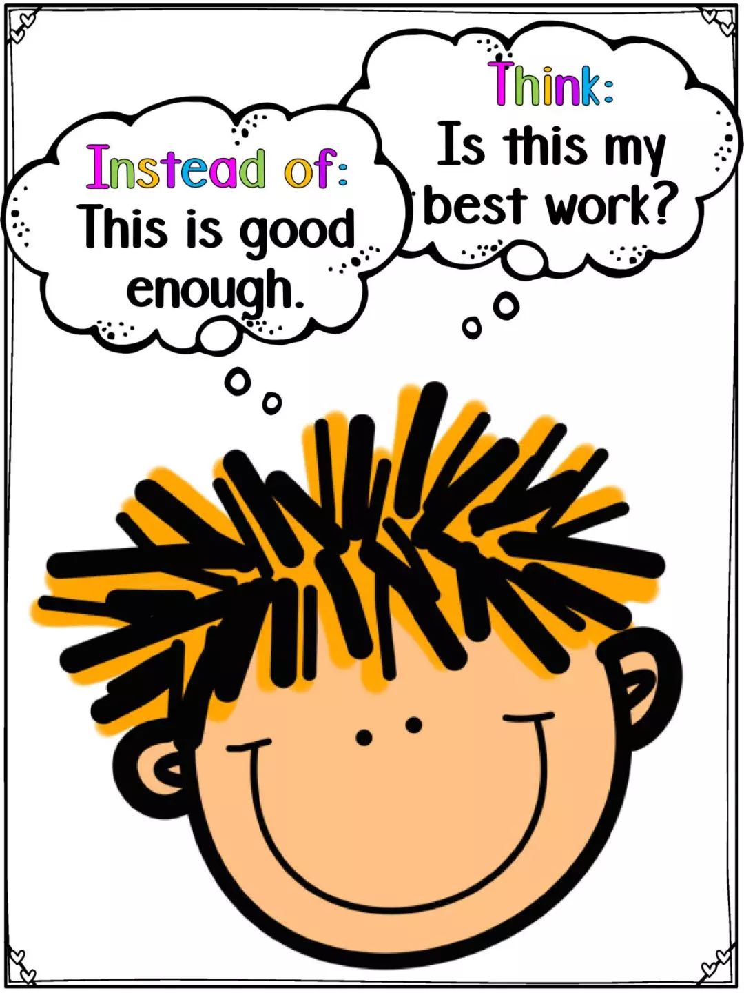 固定型思维:this is good enough.——这样已经够好的了.