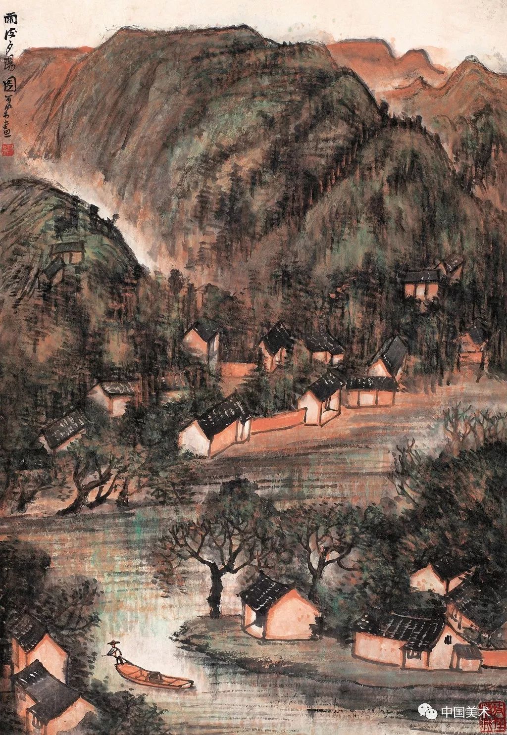 赏李可染高清作品百图学其绘画三字诀