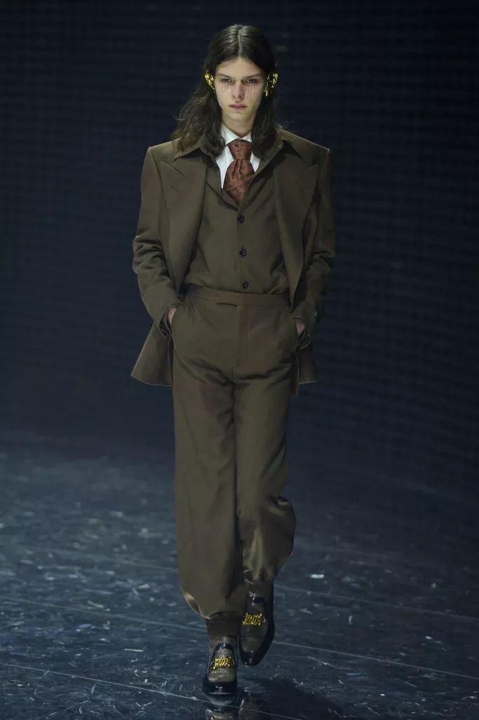 poshlook雌雄同体的时装主张masculinetailoring中性风