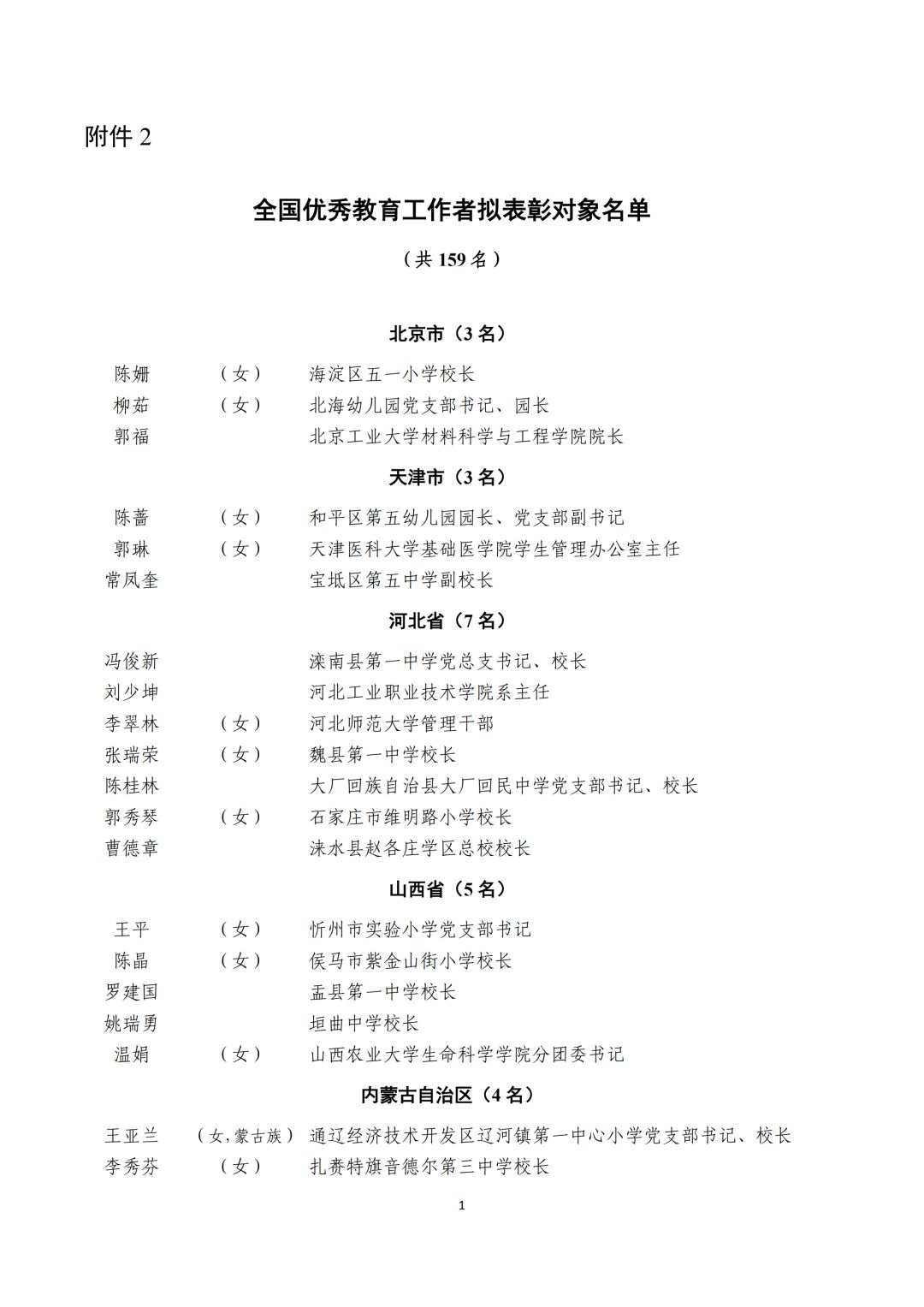 聚焦伊金霍洛旗1人入选2019年全国优秀教师名单