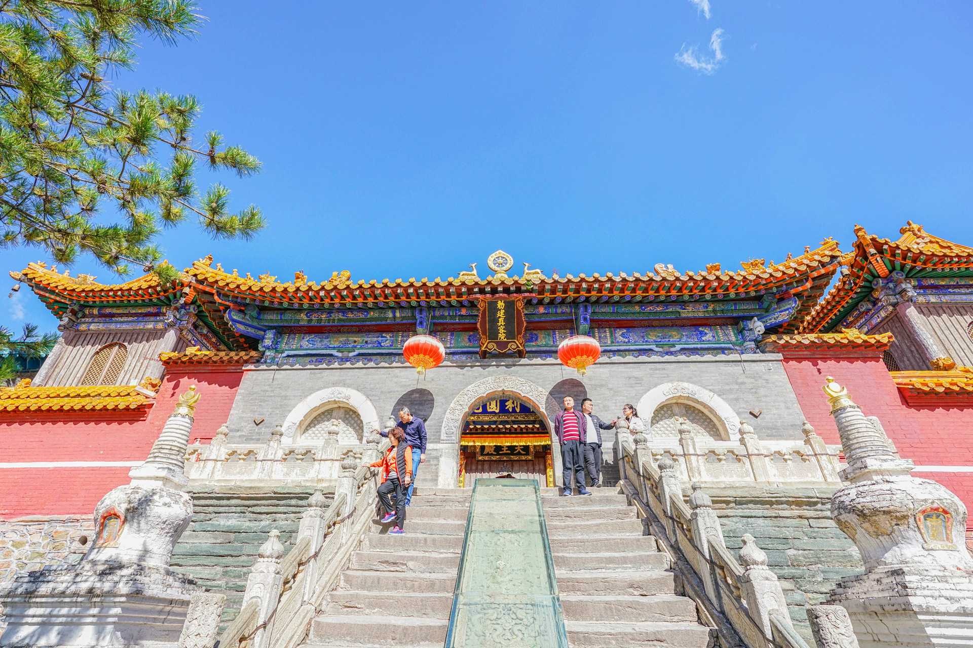 五台山的女众寺院图片