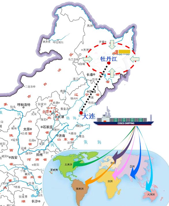 中远海运集运牡丹江大连外贸直达班列正式运行中远海运e刊