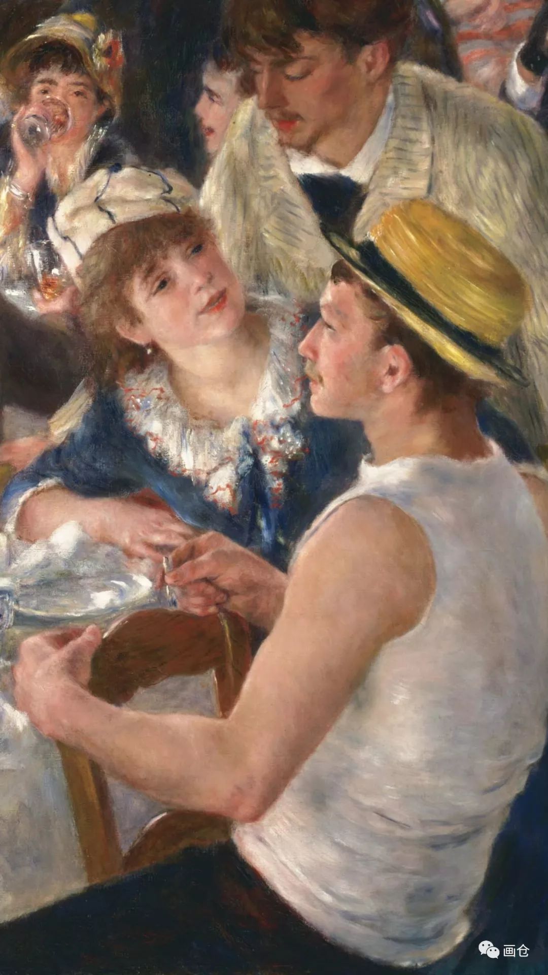画仓雷诺阿油画船上的午宴高清欣赏