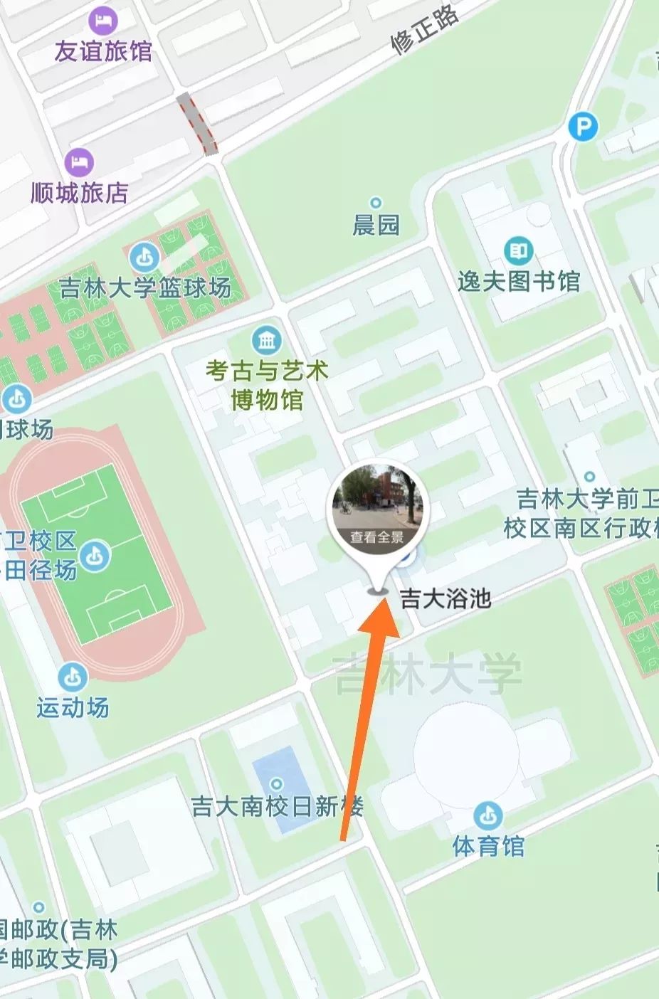 吉林大学南岭校区地图图片